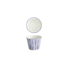 Tokyo Design Studio Teebecher Nippon Blue Lines Blau/Weiß, Porzellan, Ø 8,3 × 6,5 cm, 180 ml