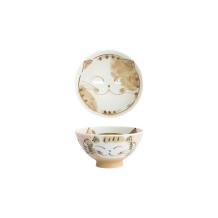 Tokyo Design Studio Reisschale Fuku Cat Neko Kawaii Rosa, Porzellan, Ø 11,5 × 6,2 cm, 300 ml
