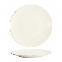 TDS, Plate, Nippon White, Waves, Ø 25.5 x 2 cm - Item No. 16417