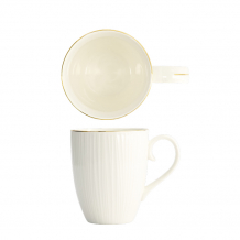 TDS, Mug, Nippon White, Lines, Ø 8.5 x 10.2 cm 380 ml, Item No. 16435