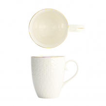 TDS, Mug, Nippon White, Stripes, Ø 8.5 x 10.2 cm 380 ml, Item No. 16436