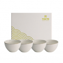 TDS, Bowl Set, Nippon White, 4 pcs., Ø 11,4 x 6 cm 350 ml, Item No. 16444