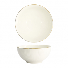 TDS, Bowl, Nippon White, Lines, Ø 15 x 7 cm 550 ml - Item No. 16451