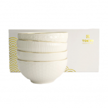 TDS, Bowls, Nippon White, 4 pcs., Ø 15 x 7 cm 550 ml, Item No. 16458