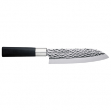 TDS, Stainless Steel Cooking Knife Santoku 165mm Hammered Style, Kitchenware, Item no.: 16600