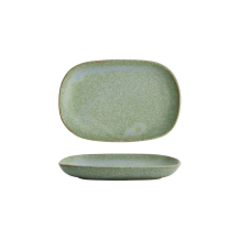 Tokyo Design Studio Sushi Plate Vert Sauge Green, Stoneware, 19 × 13 cm
