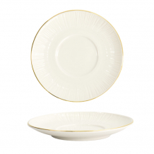 TDS, Saucer, Nippon White, Lines, Ø 12 cm - Item No. 16805