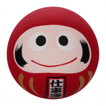 TDS, Lucky Charm Daruma, Decoration, Red, Ø 6x6x6cm - Item No.16912