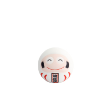 TDS, Glücksbringer / Lucky Charm Daruma, Dekoration, Weiß, Ø 6x6x6cm - Art Nr: 16913