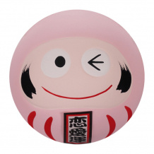 TDS, Lucky Charm Daruma, Decoration, Pink, Ø 6x6x6cm - Item No.16915