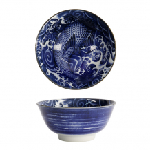 TDS, Japonism, Schale, Blau, Ø 15x7 cm, Carp, Art Nr. 17106