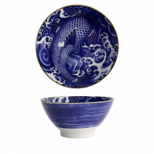 TDS, Japonism, Schale, Blau, Ø 18 x 9 cm, Carp, Art Nr. 17107