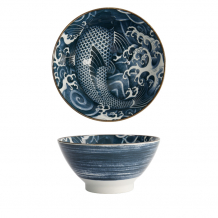 TDS, Japonism, Schale, Dunkelgrau, Ø 18 x 9 cm, Carp, Art Nr: 17115