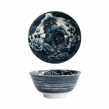 TDS, Japonism, Bowl, Darkgrey, Ø 15x7 cm, Lion, Item No: 17118