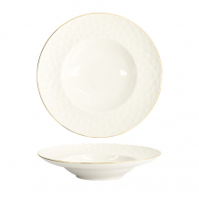 TDS, Pasta Plate, Nippon White, Stars, Ø 21 x 8 cm 160 ml, Item Nr. 17142