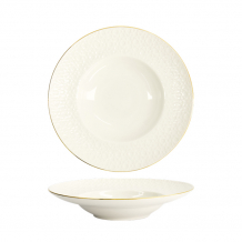TDS, Pasta Plate, Nippon White, Stripes, Ø 21 x 8 cm 160 ml, Item Nr. 17144