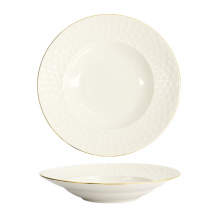 TDS, Pasta Plate, Nippon White, Stars, Ø 25.8 x 5 cm 300 ml - Item No. 17146