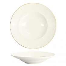 TDS, Pasta Plate, Nippon White, Waves,  Ø 30 x 11.5 cm 500 ml - Item No. 17153