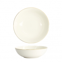 TDS, Bowl, Nippon White, Lines, Ø 21 x 6.3 cm - Item No. 17164