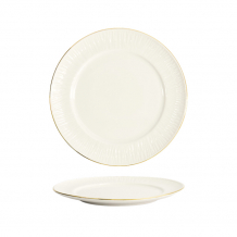 TDS, Plate, Nippon White, Lines, Ø 16 cm - Item No. 17280