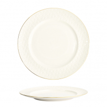 TDS, Plate, Nippon White, Stripes, Ø 27 cm - Item No. 17289