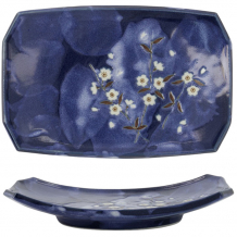 TDS, Plate, Blue Sakura, 22 cm, Item No. 17306