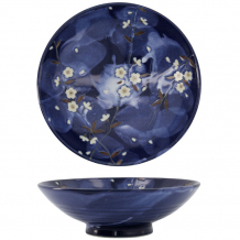 TDS, Bowl, Blue Sakura, Ø 24 cm, Item No. 17312