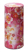 TDS, Tee Container S.S., 7.4x15.5cm, 200gr, Pink mit Blumen, Artikel Nr.: 17320