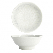 TDS, Ramen Bowl, Mixed Bowls, Masamura Seikaiha White, Ø 21.3 x 8.7 cm 1250 ml - Item No. 17436