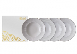 TDS, Plate Set, Nippon White, Ø 25,8 cm, Item No. 17451