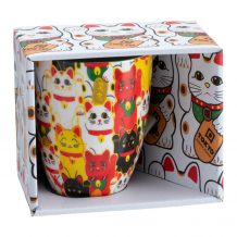 TDS, Kawaii Mug with Giftbox, Multi Cat, Multi-colour, Ø 8.5x10.2cm 380ml , Item No. 17742