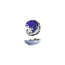 Tokyo Design Studio Sauce Bowl Seafood Snapper Blue, Porcelain, Ø 9.5 × 3 cm, 150 ml