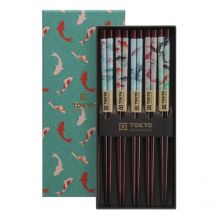 TDS, Chopstick Set, Goldfish, 5 pair, 22,5 cm, Item No. 17861