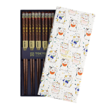 TDS, Chopstick Set, Kawaii, 5 pair, 22,5 cm, Item No. 17863