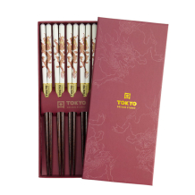 TDS, Chopstick Set, Dragon, 5 pair, 22,5 cm, Item No. 17864