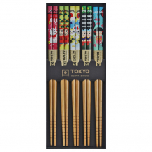 TDS, Chopstick Set, Kawaii A2-20, Kitchenware, 5 pair, 22 cm, Item No. 17912