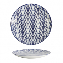 TDS, Plate, Nippon Blue, Waves, Ø 20.6 x 2.2 cm - Item No. 17954