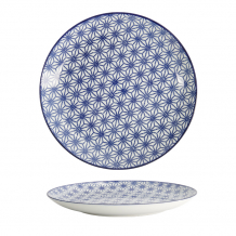 TDS, Plate, Nippon Blue, Stars, Ø 25.7 x 3 cm - Item No. 17957