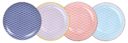TDS, 4 Plate Set, Starwave, Ø 20,6 cm, Item No. 17985