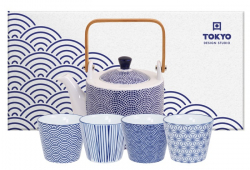 TDS, Tea Set, Giftset, Nippon Blue, 5 pcs, Item No. 17990