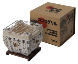 TDS, Konro Grill ST-08, inkl.Grillrost und Bodenplatte, Kitchenware, 15x15x12 cm, Art.-Nr. 18341