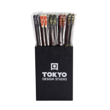 TDS, Chopstick Set, Assorted Tensoge Design, 50 Paar Essstäbchen, 22 cm, Art.-Nr. 18349