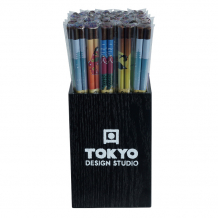 TDS, Chopstick Set, Tensoge Design, 50 pair, 22 cm, Item No. 18350