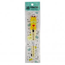 TDS, Kids-Chopsticks, Kitchenware, 18 cm, Giraffe, Yellow - Item No. 18390