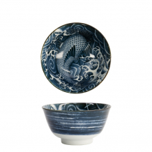 TDS, Japonism, Schale, Dunkelgrau, Ø 12,7 x 6,8 cm, Carp Art Nr: 18699