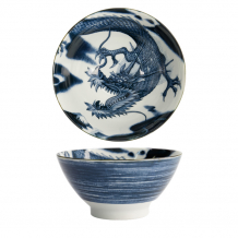 TDS, Japonism, Bowl, Darkgrey, Ø 18 x 9 cm, Dragon, Item No: 18745