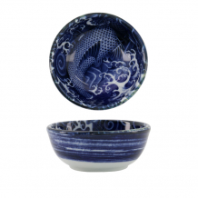 TDS, Japonism, Bowl, Carp, Blue, Ø 8.7 x 3.7 cm, 95ml, Carp - Item No: 18750