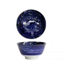 TDS, Japonism, Schale, Blau, Ø 12,7 x 6,8 cm, Crane - Art Nr: 18755