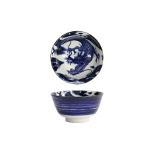 Tokyo Design Studio Schale Japonism Dragon Blau, Porzellan, Ø 12,7 × 6,8 cm, 350 ml