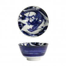 TDS, Japonism, Schale, Blau, Ø 12,7 x 6,8 cm, Dragon - Art Nr: 18756